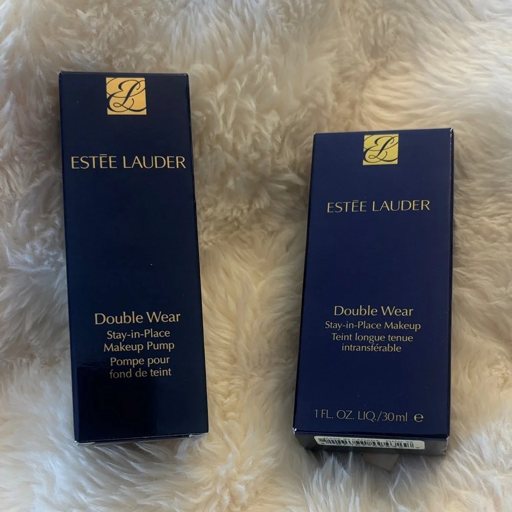 Estee Lauder Double Wear Foundation NEW NIB 3N2 Wheat Pump Included
